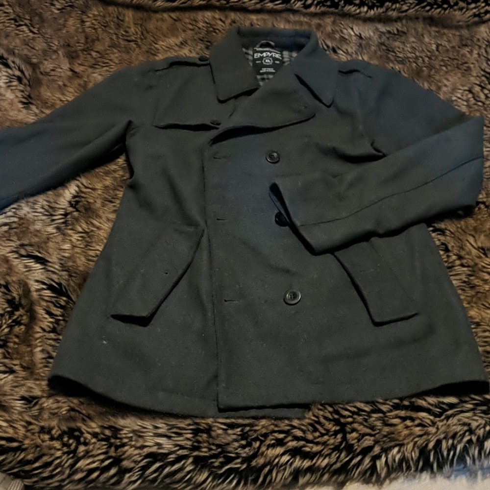 Charcoal pea coat